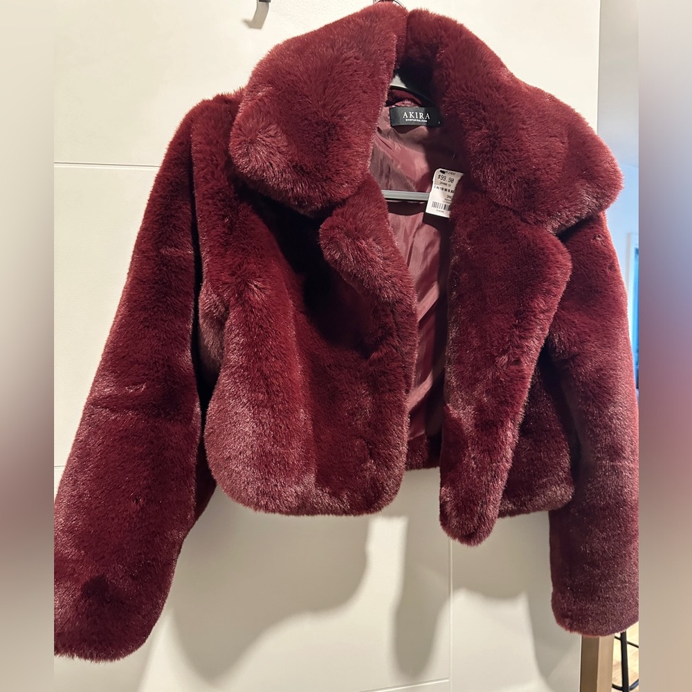 PLUSH FAUX FUR JACKET